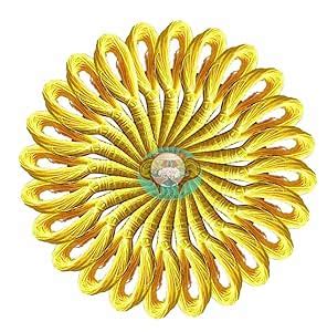 Mithila Sacred Thread janeu/Natural Brahmin yagyopavit (Yellow) (50 ...
