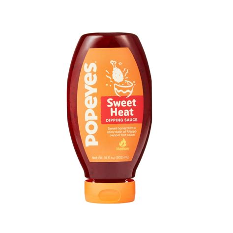 Popeyes Louisiana Kitchen Sweet Heat Dipping Sauce, 18 oz Bottle ...
