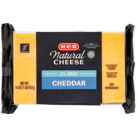 H-E-B Reduced Fat Cheddar Cheese - Shop Cheese at H-E-B