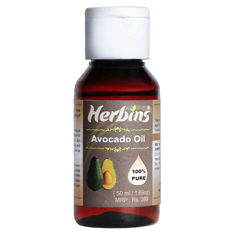 Herbins Pure Natural Avocado Oil For Skin Care & Anti Aging Hair Growth ...