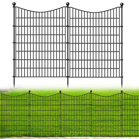 10 Panels No Dig Dog Fence Outdoor for Yard, 40 in(H) X 23.6 ft(L ...