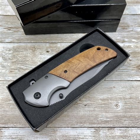 Snapklik.com : Spring Assisted Pocket Knife, Olive Handle Folding Knife ...