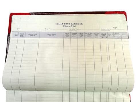 LRS Daily Book Issue Register for Schools/Colleges/Libraries - 100 ...