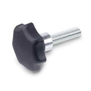 JW Winco Glass Filled Nylon Plastic Hand Knob with Steel Hub, Threaded ...