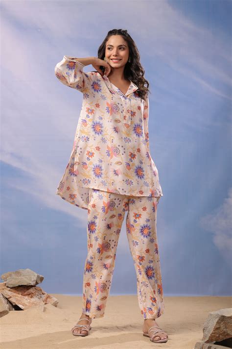 Spring Serenity Russian Silk Co-ord Set