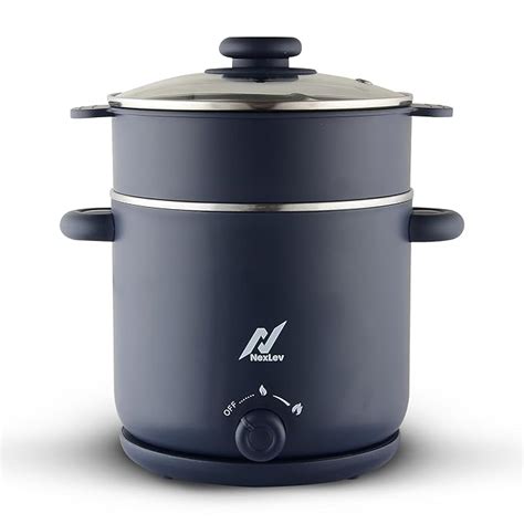 Nexlev Multi Purpose Electric Food Kettle|1.8L Stainless Steel Pot ...