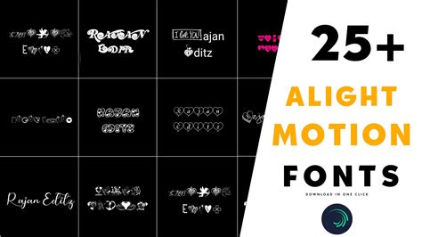 Font For Alight Motion