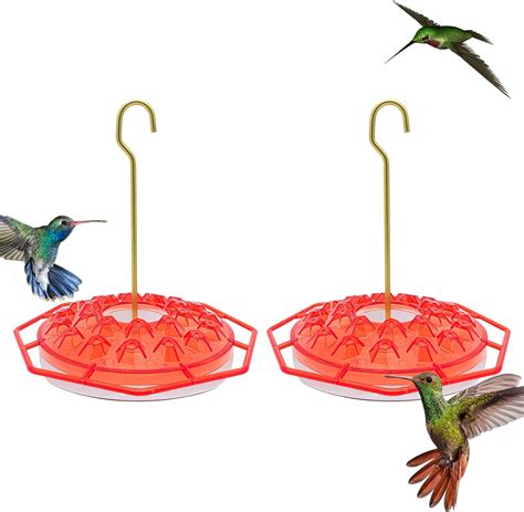 Amazon.com : 2 PCS Hummingbird Feeders for Outdoors Hanging, Leak Proof ...