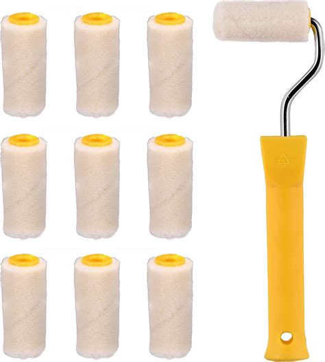 Buy Carkio Flat Polyester Small Roller Brush Set 2 Inch Imported High ...