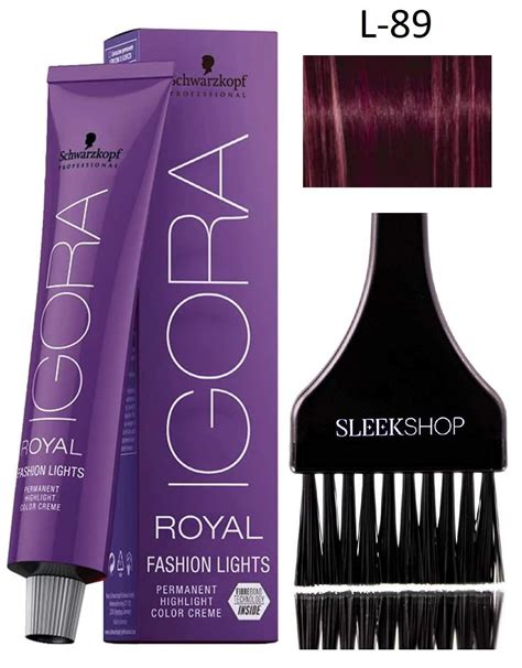 Schwarzkopf IGORA Royal FASHION LIGHTS Permanent HIGHLIGHT Color L-89 w ...