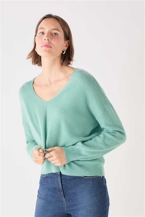 Mthelmina 100% cashmere sweater pastel green woman