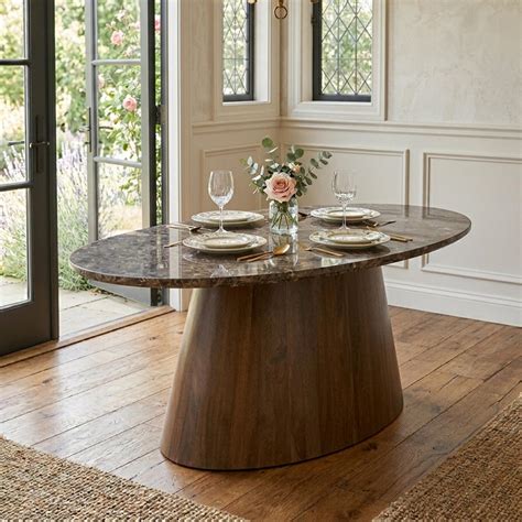 Dining Table - Marble and Mango Wood | Buy Online | CFS UK - 1276054