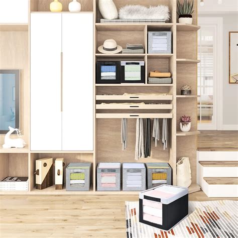 Buy Homsorout Closet Storage Bins, Foldable Storage Basket with Window ...