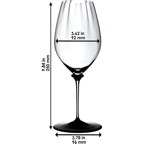 Buy Riedel 4884/15N Fatto A Mano Performance Riesling Glass, Black Base ...