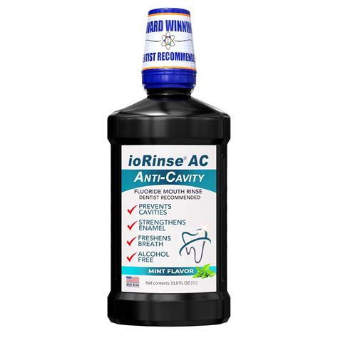 Amazon.com : ioRinse AC Anticavity Fluoride Mouthwash - Alcohol-Free ...