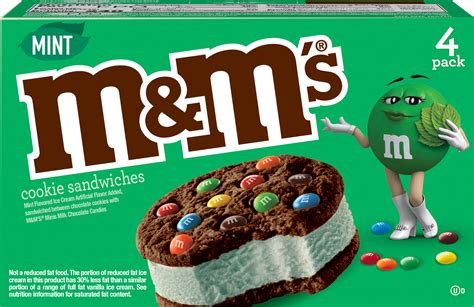New mint M&M's cookie ice cream sandwiches arrive in time for St ...