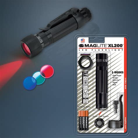 Maglite XL200 LED 3-Cell AAA Flashlight, Red - Basic Handheld ...