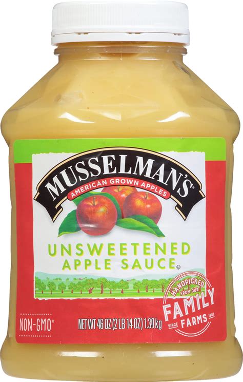 Amazon.com: Musselman's Unsweetened Applesauce, 46 Oz : Grocery ...