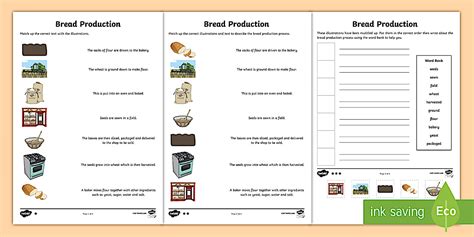 Bread Worksheet 的图像结果