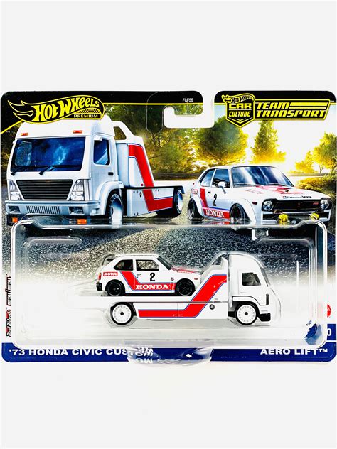 Hot Wheels 2025 Team Transport Case G '73 Honda Civic Custom & Aero Li – Jcardiecast