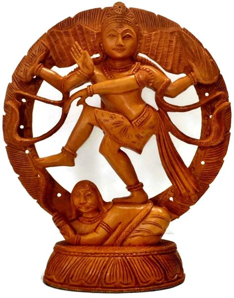 Buy Collectible India 10" Shiva Nataraja Idol Wooden Sculpture Handmade ...