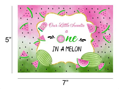 Buy One In A Melon Theme Birthday Party Banner for Decoration | Party ...