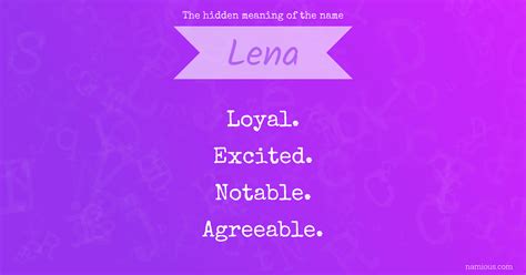 The hidden meaning of the name Lena | Namious