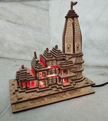 AM CRAFTS Shri Ram Mandir Ayodhya 3D Model Showpiece Decoretive for ...
