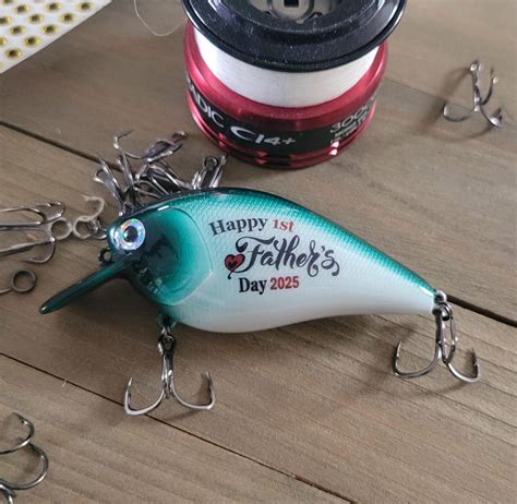Personalized 1st Fathers Day Fishing Lure Keepsake | Custom First ...