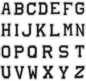Genrc Partyfareast Number/Letter Set Patches For Clothing Iron On ...