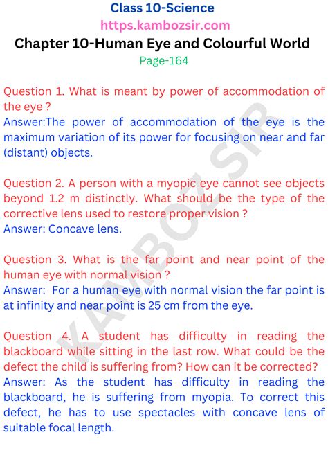 Image result for Class 10th Science Human Eye Chapter