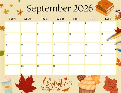 Printable September 2026 Calendar – PrintableLib