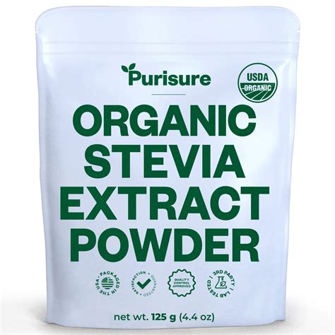 Buy Stevia Concentrated Powder, 125g, Pure Stevia Powder, No Fillers ...