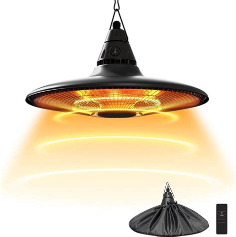 Hanging Heater, 1500W Outdoor Electric Patio Heater, IP65 Larger Size ...