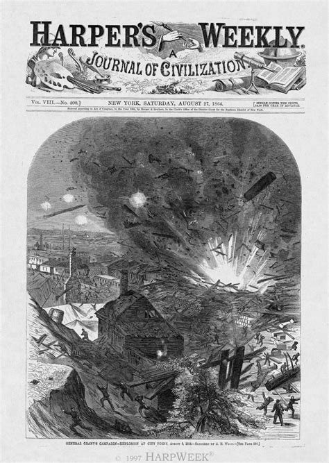 General Grant's Campaign – Explosion at City Point. August 9, 1864 ...