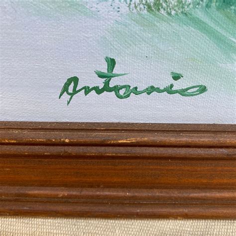 Vintage Oil Painting of a Beach Scene With Flying Seagulls Signed Antonio - Etsy