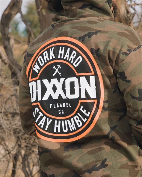 Men's Orange Corpo Zip Up Hoodie - Camo | Dixxon Flannel Co.