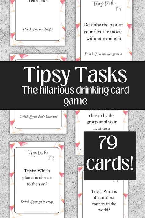 Drinking Card Games Drinking Games Printable Drinking Games Funny Games ...