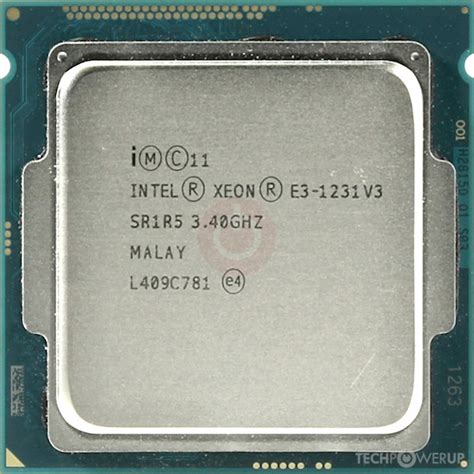 Intel XEON E3 1231V3 1231 V3 3.40GHz Quad Core E3 1231V3 8MB DD R3 ...
