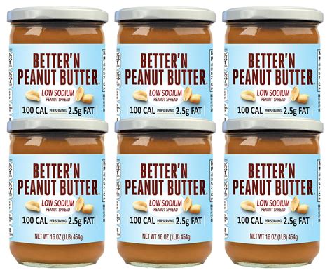 Low Fat and Low-Sodium Peanut Butter Spread by Better’n Peanut Butter ...
