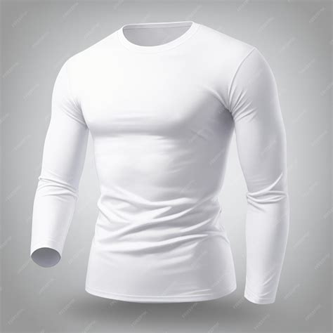 Premium Photo | White long sleeve tshirt