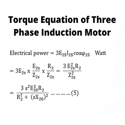 Torque Equation of Three Phase Induction Motor - IEE-Business - equation for torque