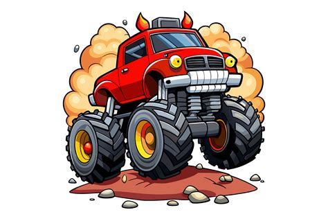 Monster Truck Clipart Vector Graphic by Depict_Design · Creative Fabrica
