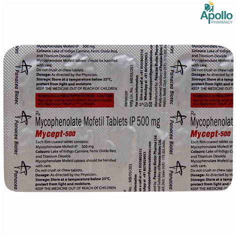 Mycept 500 Tablet 10's Price, Uses, Side Effects, Composition - Apollo ...