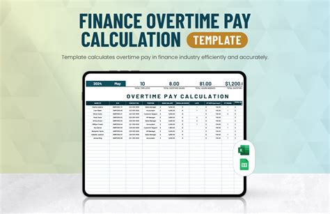 Finance Overtime Pay Calculation Template in Excel, Google Sheets - Download | Template.net
