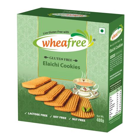 Wheafree Gluten Free Elaichi Cookie 400g Pack | Lactose Free | No Maida ...