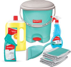 Spotzero by Milton Floor Cleaning Set of 7(Clean Up; Dustbin; Pocha ...