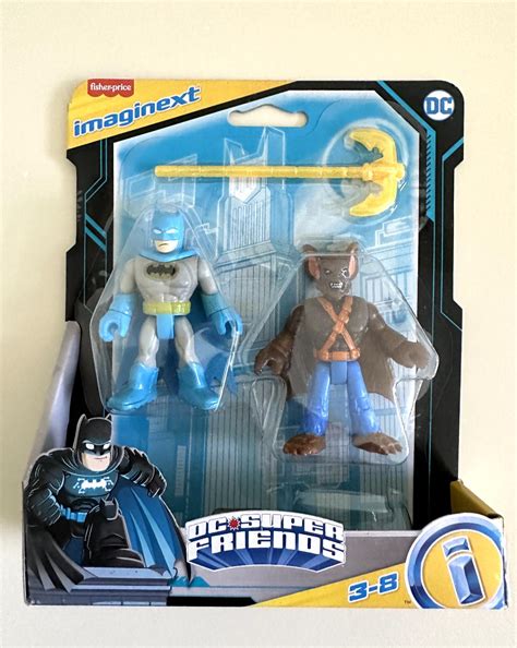 NIB Fisher-Price Imaginext DC Super Friends Batman and Man-Bat Figure ...