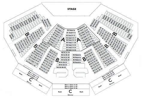 Saratoga Performing Arts Center Seating Chart With Seat Numbers
