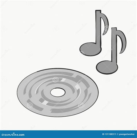 Gray Compact Disc CD Keynotes Music Song Radio Art Photo Illustration ...